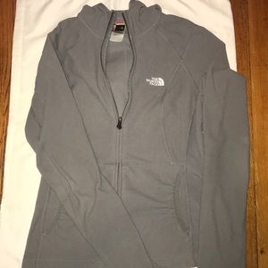 North Face: light grey fleece jacket